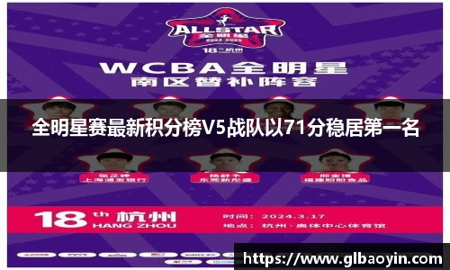 全明星赛最新积分榜V5战队以71分稳居第一名